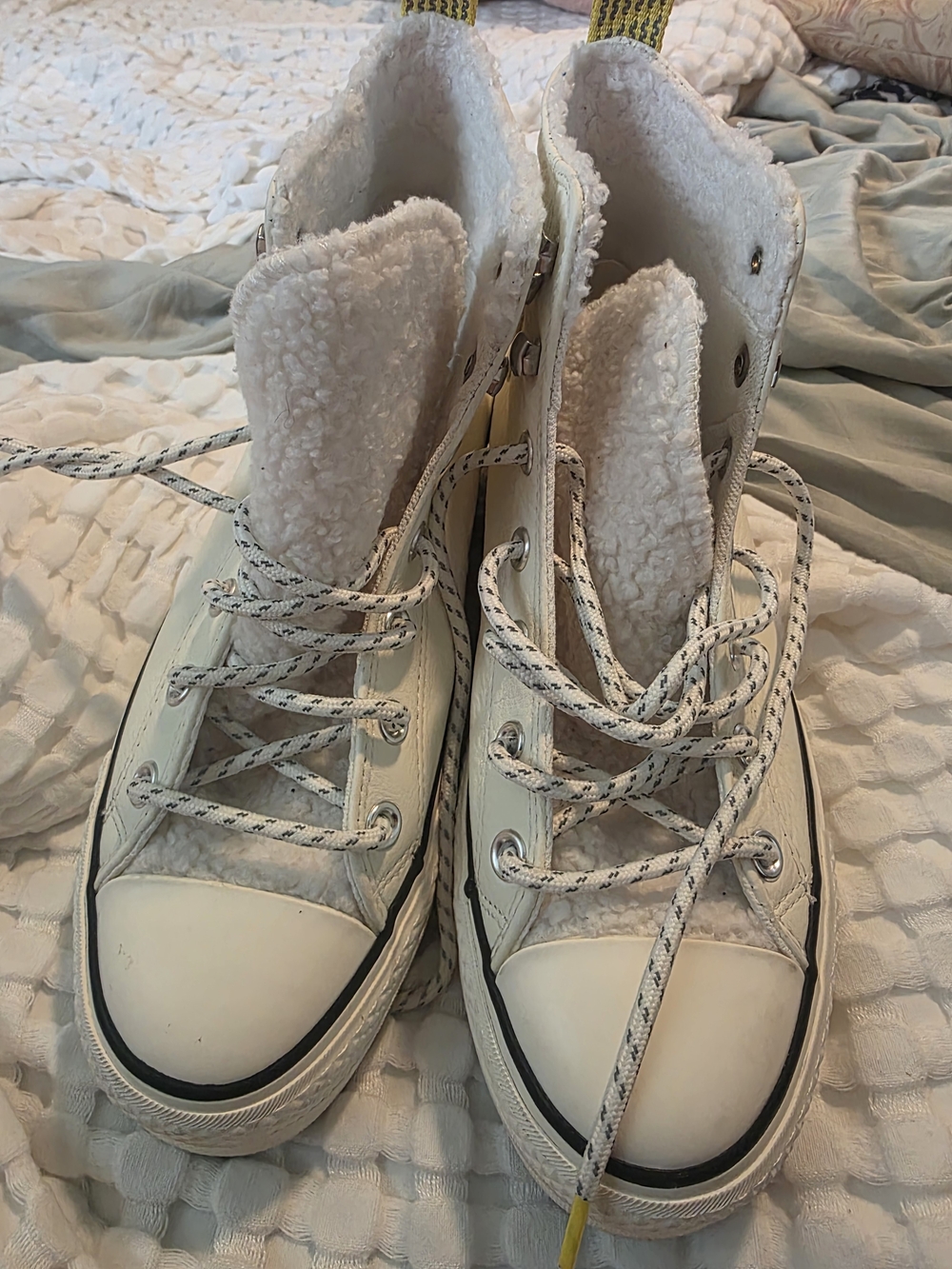 Converse Chuck Taylor All Star Sherpa Leather High Tops